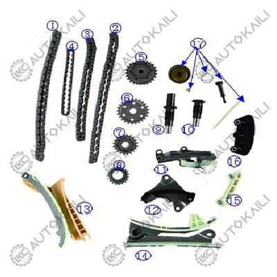 4.0L 4016CC V6 BENZİNLİ SOHC Atmosferik B4000 2001-2009 için Zamanlama Zinciri Kiti