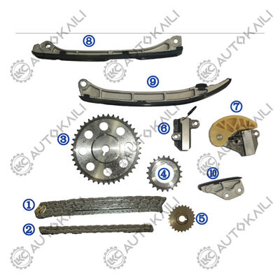 MAZDA CX-5 KE Diesel SHY4/SHY6 2.2L 12-18 için plastik PA66 / PA46 Zamanlama Zinciri Kiti