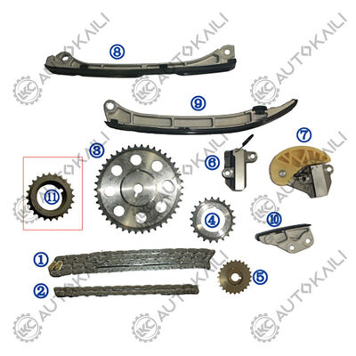 MAZDA CX-5 KE Diesel SHY4/SHY6 2.2L 12-18 için plastik PA66 / PA46 Zamanlama Zinciri Kiti