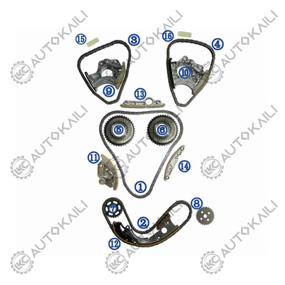 AUDI/VW CALA/CLXA/CPAA için zamanlama zinciri kiti AUDI A6L 4X8/C7 CLXA 140KW 2.5L 10-15 A8L 4H8 CPAA 150KW 06E109465BC 108L