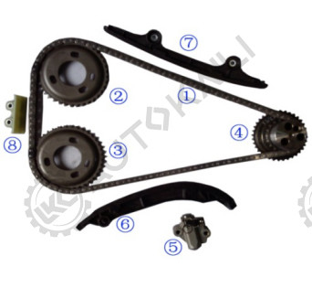 TRANSIT 2.2 için Zamanlama Zinciri Kits (SINGLE) MK7 2006- TDCI DURATORQ TRANSIT 2.2 TDCi P8FA/P8FB 06.4-11.9 TRANSIT 2.2 TDCi PGFA/PGFB 07.10- TRANSIT 2.2 TDCi QVFA/QWFA 06.4-11.9 TRANSIT 2.2 TDCi SRFA