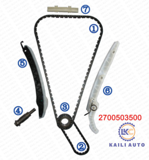 BENZ C200 C300 E200 A180 B180 A260 CLA180 CLS GLA200 GLA260 Motor M274 M270 1.6T/2.0T 0009933978 için zamanlama zinciri kiti