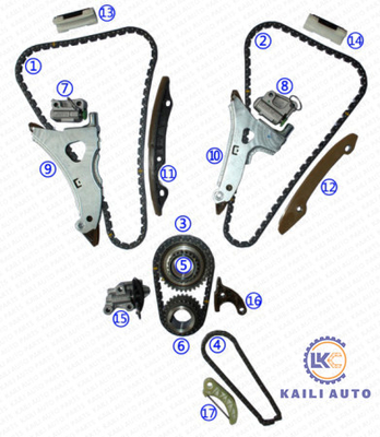 BENZ GL450 E400 C350 ML350 C300 GLK350 Motor M276.821 V6 3.0T/3.5T GAZ A2760502416 A0009931378 için zamanlama zinciri kiti