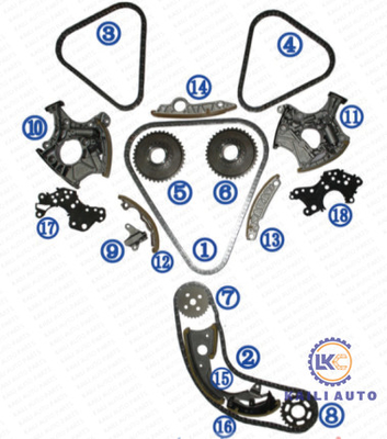 AUDI A4 A6 A8 motor için zamanlama zinciri kiti BDW BPK 4F2 B7 8ED 8H7 8HE 4FH 4F5 4E 2.4L/3.2L/3.2FSI 06E109229F