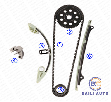 HONDA JAZZ MK2 Civic Hybird Motor için zamanlama zinciri kiti L13A1 1.3L 14401-PWA-004 9*126L 14211-PWA-000