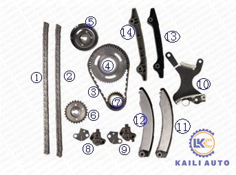 DODGE/CHRYSLER/JEEP Ram Durango Dakota Nitro Liberty Grand Cherokee için zamanlama zinciri kiti 53021295AA 94L 53021249AA R
