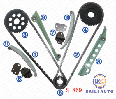 FORD E-150 F-150 Expedition Explorer Crown Victoria için zamanlama zinciri kiti F3LY6268A 8*116L F6AZ6L266CA