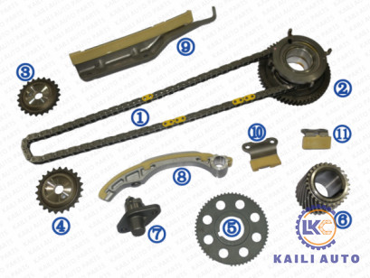 MITSUBISHI Pajero IV için zamanlama zinciri kiti V80 V90 IV VAN V8_W V9_W motor 4M41NEW 3.2 DI-D4 4WD 10-17 ME192230 110L