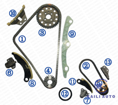 MAZDA MAZDA için zamanlama zinciri kiti 3 gökyüzü Aktif 6 GH MZR-CD gökyüzü aktif CX-7 gökyüzü Dizel 2.2L 13-16 R2AA-12-231 112L