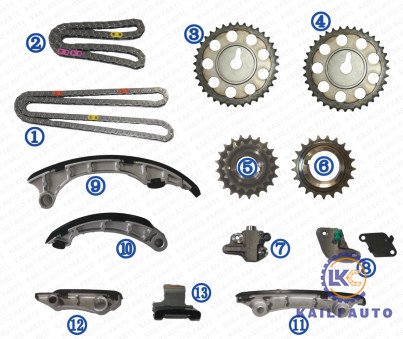1GD 2GD 2.8T Zamanlama Zinciri Kiti TOYOTA FORTUNER HILUX INNOVA 13507-0E010 116L 13550-0E010