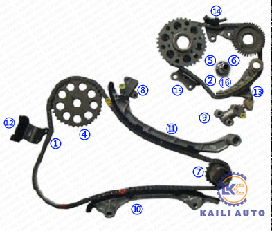 TOYOTA 4RUNNER Tacoma 2.7 VVT Zamanlama Zinciri 13506-75050 124L 13540-75030
