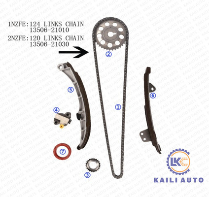 TOYOTA COROLLA Değişken Triger Kayışı 13506-21010 124L 13540-21010 Motor Zamanlama Zinciri