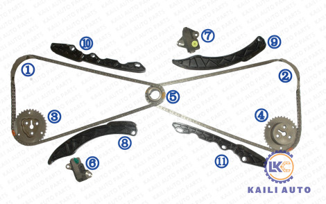 SUBARU Forester Impreza XV Crosstrek Outback Legacy için zamanlama zinciri kiti 13143-AA110 130L 13142-AA090